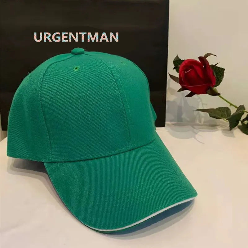 Casquette unisexe décontractée en acrylique, unie, style baseball, ajustable, pour femmes et hommes, casquette hip-hop, streetwear, « dad hat », vente en gros