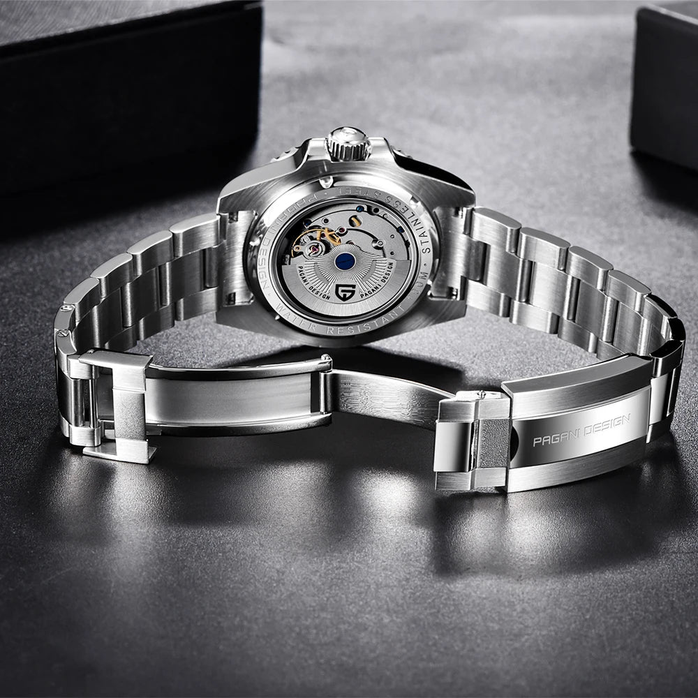 2025 New PAGANI DESIGN Luxurys Men Mechanical Watches Stainless Steel GMT Watch Top Brand Sapphire Glass Men for Watch PD-1662