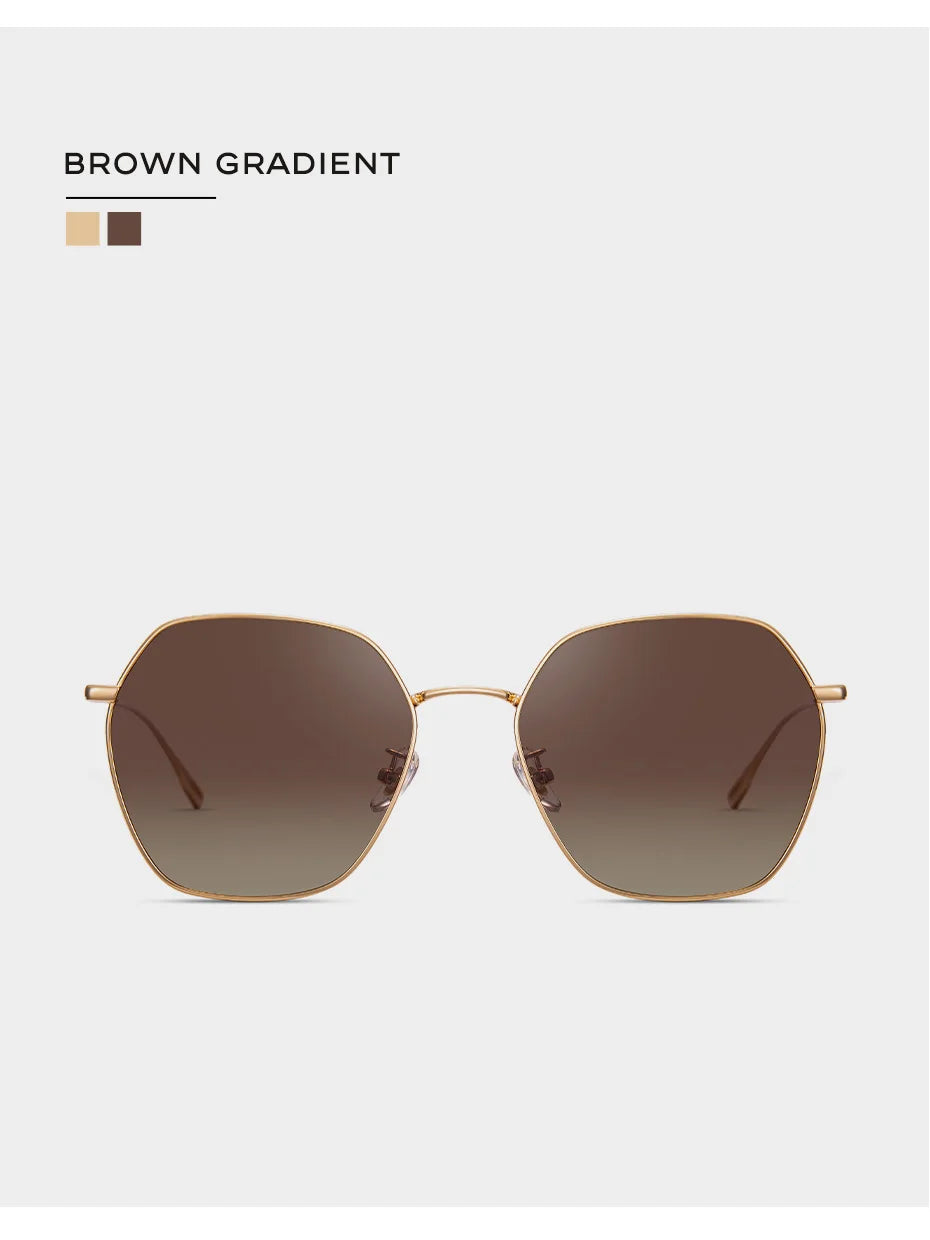 CAPONI Gradient Women's Sunglasses Polarized Fashion Brand Designer Sun Glasses Anti UV Ray Original Decorative Shades CP21015