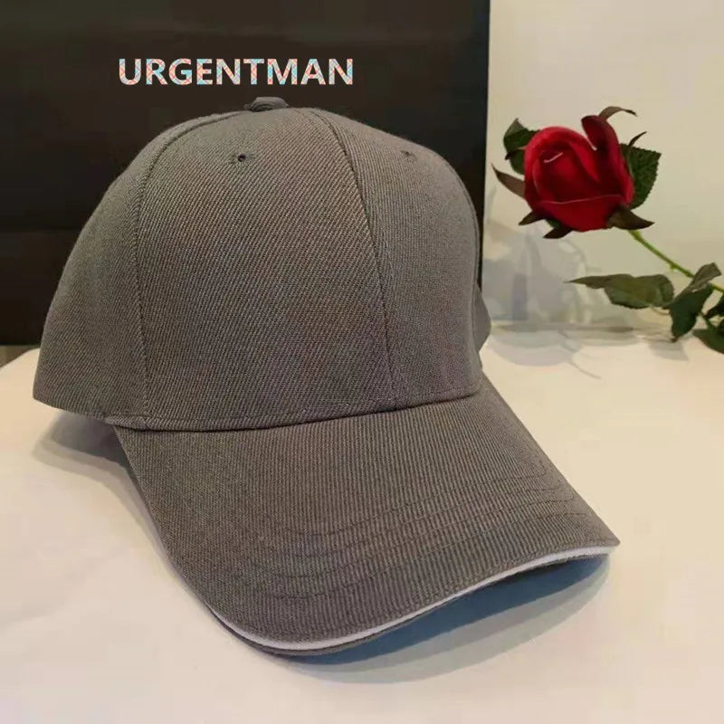 Casquette unisexe décontractée en acrylique, unie, style baseball, ajustable, pour femmes et hommes, casquette hip-hop, streetwear, « dad hat », vente en gros