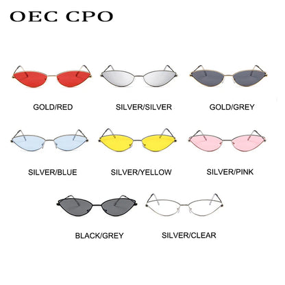 Cute Sexy Cat Eye Sunglasses Women Retro Small Black Red Pink Cateye Sun Glasses Female Vintage Shades For Women Party Glasses