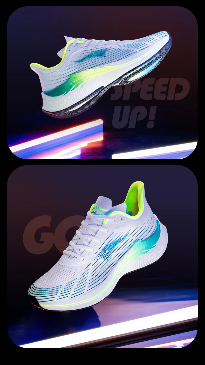 Onemix New Men's Marathon Running Shoes for Women, Breathable Lightweight Sneakers, Lace-Up Athletic Shoes, Comfortable, Light, and Soft