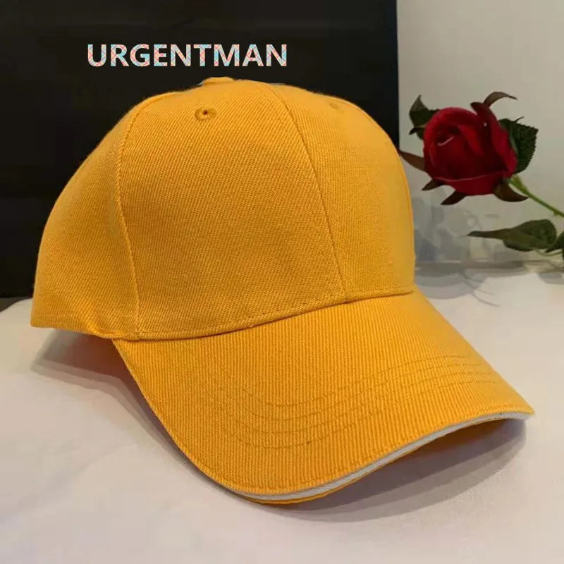 Casquette unisexe décontractée en acrylique, unie, style baseball, ajustable, pour femmes et hommes, casquette hip-hop, streetwear, « dad hat », vente en gros