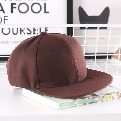 Szilárd hiphop sapka férfiaknak, snapback sapka, női baseball sapkák, állítható, lapos karimájú, sima napellenzős sapkák fiúknak és lányoknak, utcai tánc