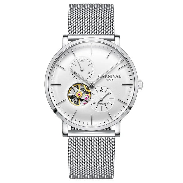 Carnival Men’s Mechanical Watch – Luxury automatic wristwatch with sapphire crystal