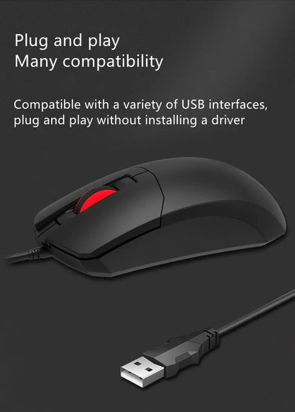 LINDO ZONE kabelgebundene Desktop-Computer-Maus USB PS/2 mit ultralangem Kabel 2M/3M, 200CM/300CM, erweiterte kabelgebundene Notebook-Maus