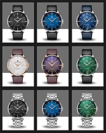 2026 New PAGANI DESIGN Men's Watches Fashion Sports Gold Watch For Men Automatic Mechanical Wristwatches Men Waterproof Leather