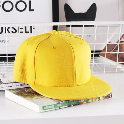 Szilárd hiphop sapka férfiaknak, snapback sapka, női baseball sapkák, állítható, lapos karimájú, sima napellenzős sapkák fiúknak és lányoknak, utcai tánc
