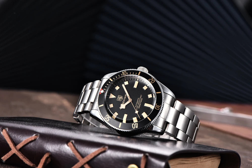 BENYAR Men's Watches Mechanical Automatic Watch BB58 Sport Watch For Men 2026 Stainless Steel Waterproof Business Luminous Clock