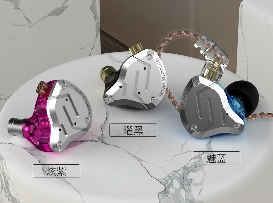 KZ ZS10 PRO écouteur intra-auriculaire 4BA + 1DD hybride HIFI métal casque Sport suppression de bruit casque KZ ZSX ZAX ASX ZST ZSN PRO ES4 AS16