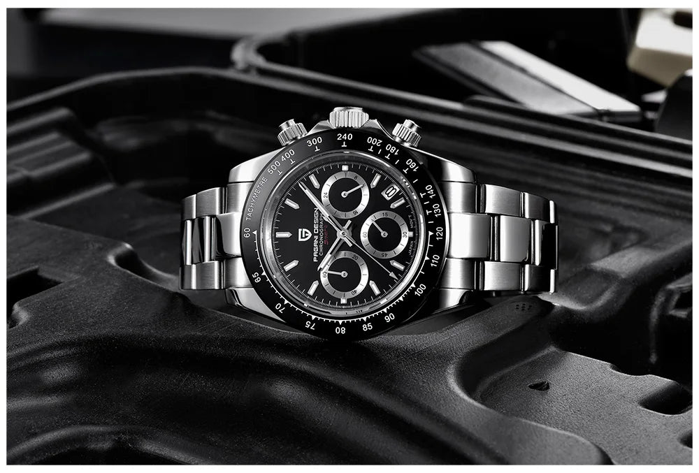 2026 New PAGANI DESIGN Brand Luxury Quartz Watch Sapphire Waterproof Luminous Men watch Japan VK63 Movt All Steel Chronograph