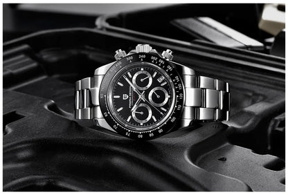 2026 New PAGANI DESIGN Chronograph Luxury Quartz Wrist Watch For Men Automatic Date 100M Waterproof JAPAN VK63 Movt Reloj Hombre