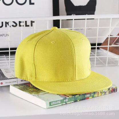 Szilárd hiphop sapka férfiaknak, snapback sapka, női baseball sapkák, állítható, lapos karimájú, sima napellenzős sapkák fiúknak és lányoknak, utcai tánc
