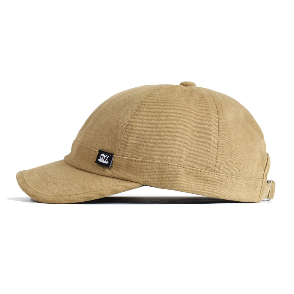 Casquette de baseball vintage à visière courte, en coton, pour homme et femme, casquette « dad hat » souple, ajustable, style « trucker », à profil bas