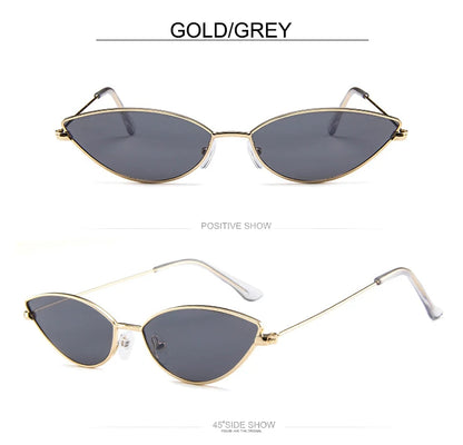 Cute Sexy Cat Eye Sunglasses Women Retro Small Black Red Pink Cateye Sun Glasses Female Vintage Shades For Women Party Glasses