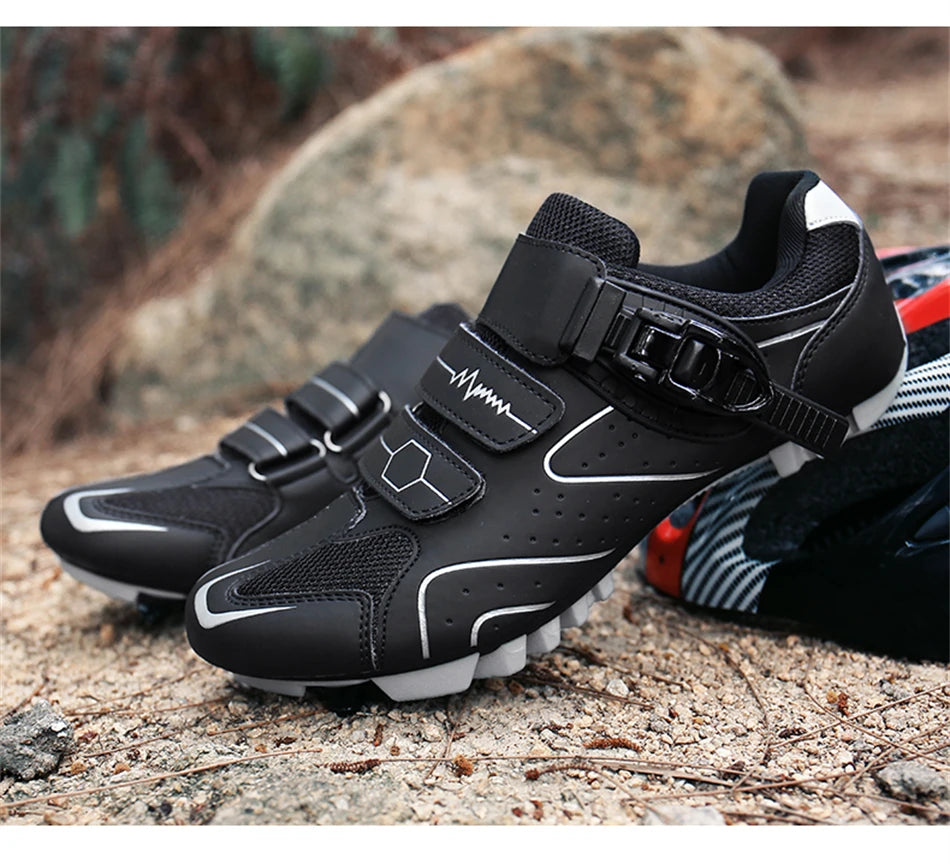 Professional Self-Locking Cycling Shoes Outdoor MTB Pedal Bicycle Shoes Non-Slip Sneakers Racing Road Speed Bike SPD Cleat Shoes