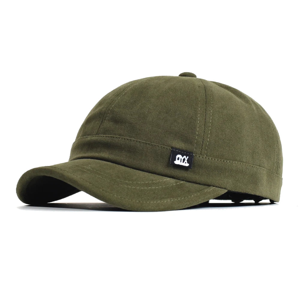 Casquette de baseball vintage à visière courte, en coton, pour homme et femme, casquette « dad hat » souple, ajustable, style « trucker », à profil bas