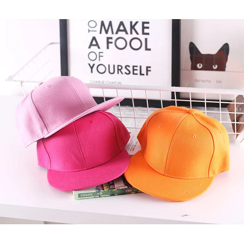 Szilárd hiphop sapka férfiaknak, snapback sapka, női baseball sapkák, állítható, lapos karimájú, sima napellenzős sapkák fiúknak és lányoknak, utcai tánc