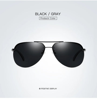 New Polarized Men Sunglasses Classic Driving Sun Glasses Metal Frame Mirror Lens Sunglasses Men/Women