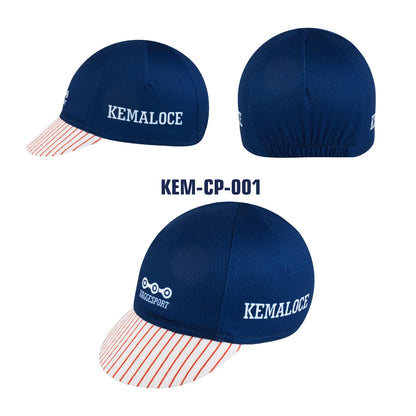 KEMALOCE Men Cycling Cap Anti-UV Summer Elastic Quick Dry Bike Cap 2023 White/Black/Blue Mesh Outdoor Breathable Cycling Hat