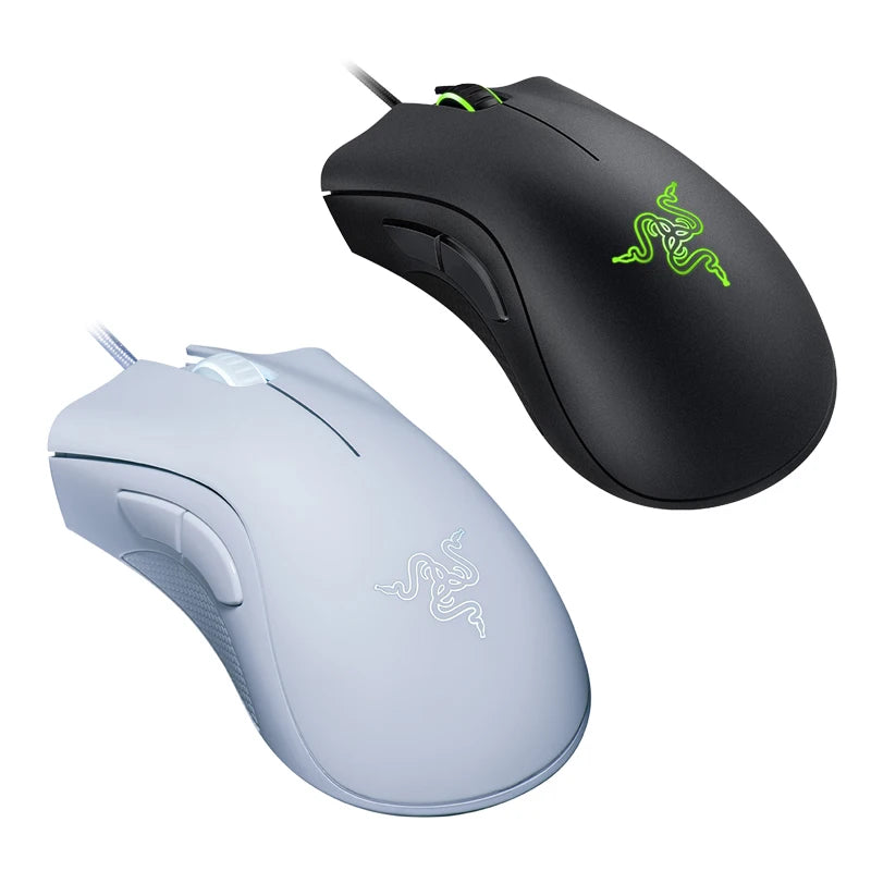 Original Razer DeathAdder Essential Wired Gaming Mouse 6400DPI Optical Sensor 5 Independently Programmable Buttons For Laptop PC Gamer