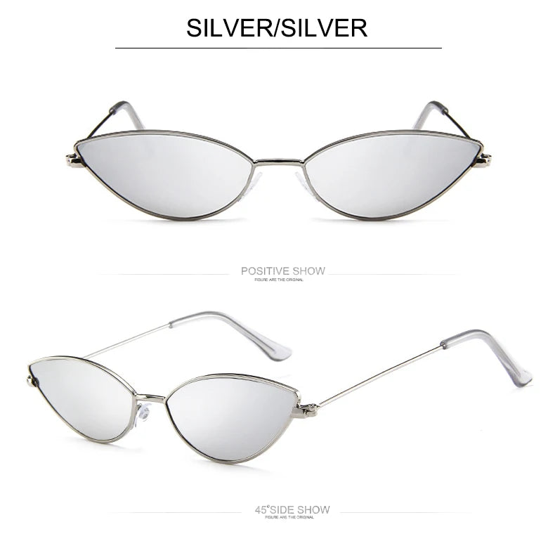 Cute Sexy Cat Eye Sunglasses Women Retro Small Black Red Pink Cateye Sun Glasses Female Vintage Shades For Women Party Glasses