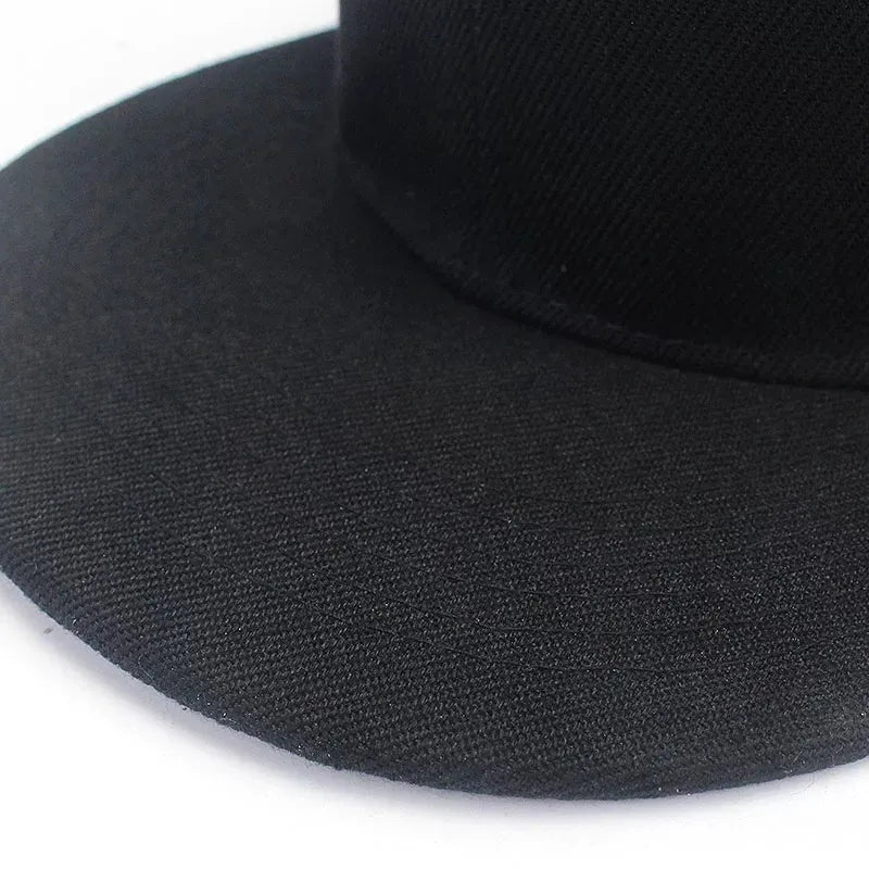 Szilárd hiphop sapka férfiaknak, snapback sapka, női baseball sapkák, állítható, lapos karimájú, sima napellenzős sapkák fiúknak és lányoknak, utcai tánc