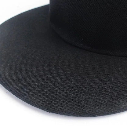 Szilárd hiphop sapka férfiaknak, snapback sapka, női baseball sapkák, állítható, lapos karimájú, sima napellenzős sapkák fiúknak és lányoknak, utcai tánc