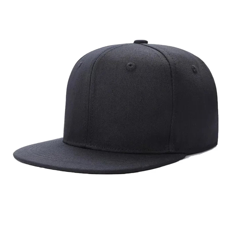 Szilárd hiphop sapka férfiaknak, snapback sapka, női baseball sapkák, állítható, lapos karimájú, sima napellenzős sapkák fiúknak és lányoknak, utcai tánc