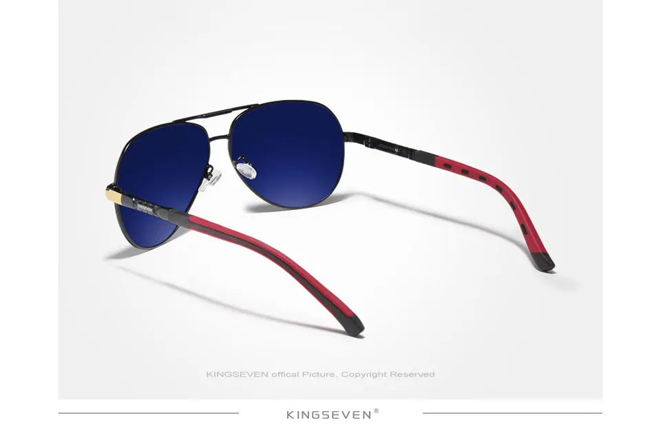 KINGSEVEN Brand Men Sunglasses Pilot Polarized UV400 Lens Aluminum Frame Driving Glasses Women Causal Eyewear