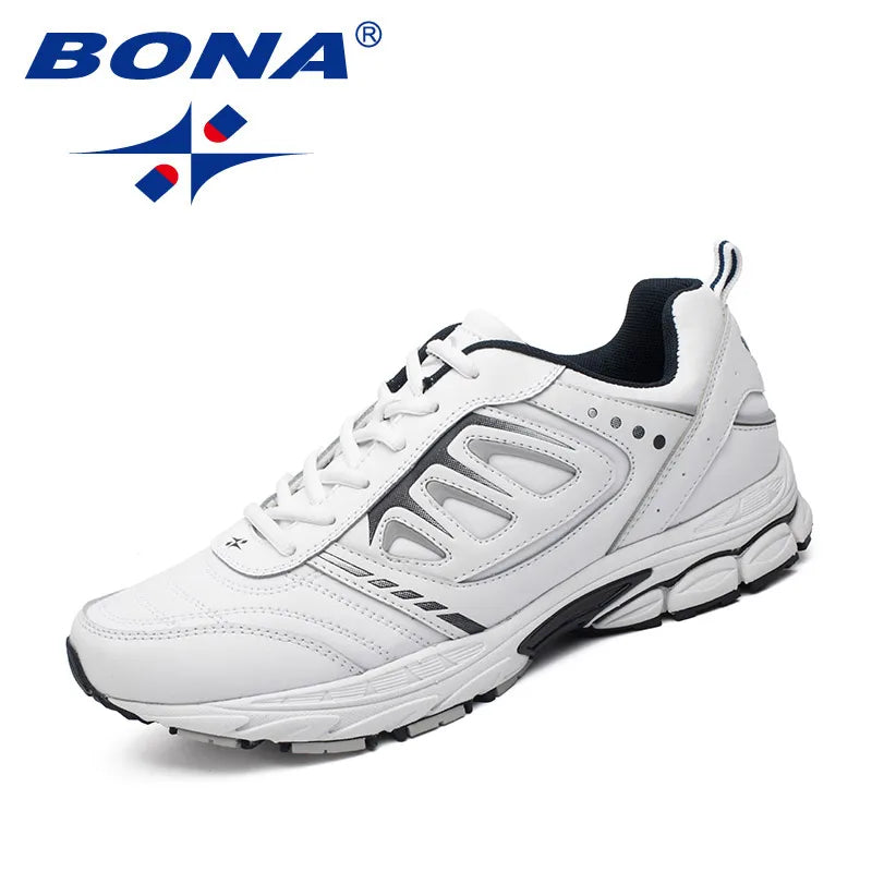 BONA nieuwe stijl herenhardloopschoenen voor buiten, joggen en trekking, veterschoenen, sportschoenen, comfortabel, licht en zacht