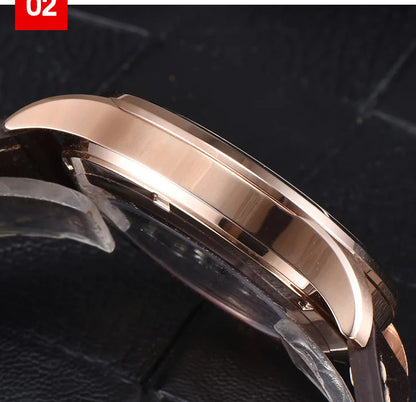 Parnis Mechanical Watches Minimalist Watch for Men Wristwatch Luxury Waterproof Automatic hombre Relogio Masculino Calendar 2025