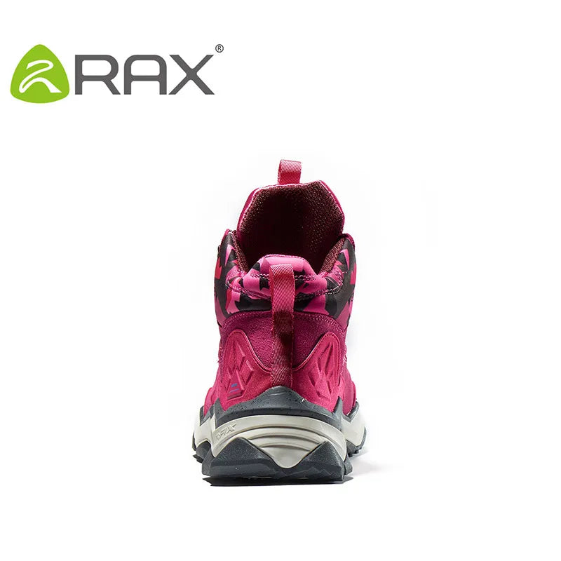 RAX Women Hiking Boots Waterproof Trekking Shoes Lightweight Mountain Climbing Boots Antislip Outdoor Sports Shoes Tourism