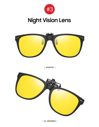 VIVIBEE Men Photochromic Polarized Lens Flip Up Clip on Sunglasses Women Driving Sun Glasses with Clips 2026 Trending Product