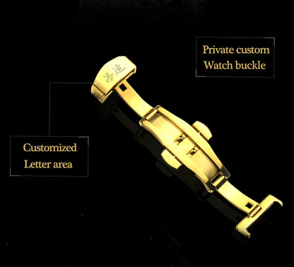 AESOP Flying Tourbillon Skeleton Watch For Men Mekanisk vattentät herrklocka Lyxigt urverk Rostfritt stål