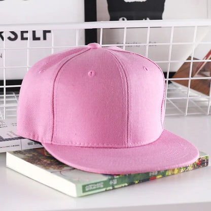 Szilárd hiphop sapka férfiaknak, snapback sapka, női baseball sapkák, állítható, lapos karimájú, sima napellenzős sapkák fiúknak és lányoknak, utcai tánc