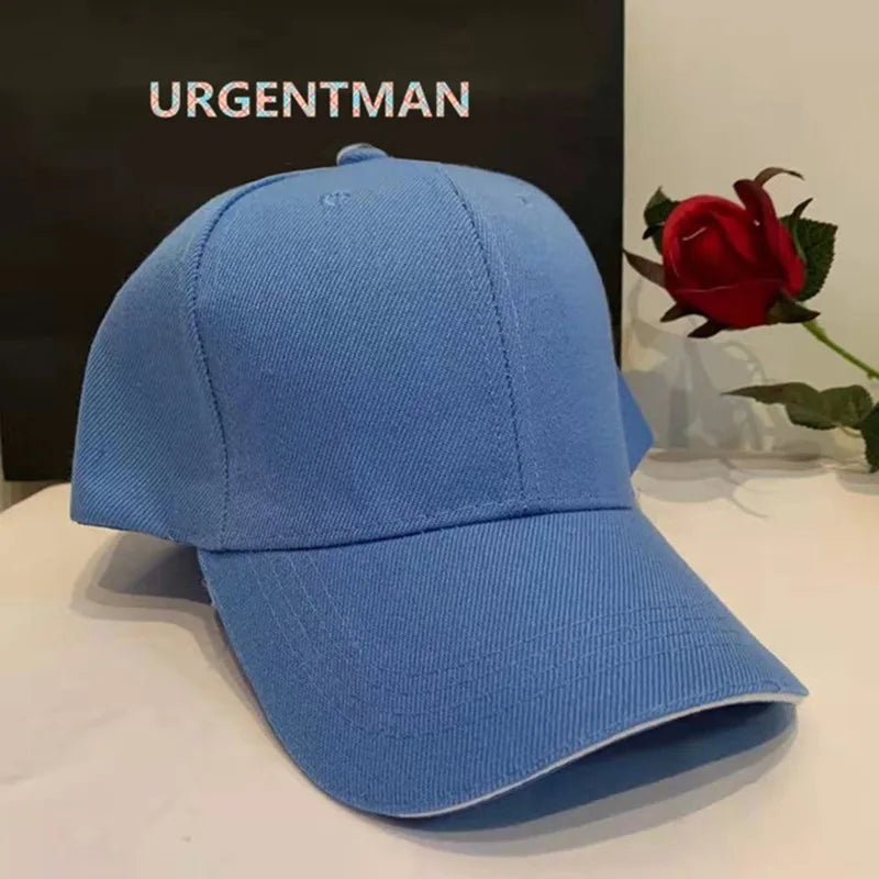 Casquette unisexe décontractée en acrylique, unie, style baseball, ajustable, pour femmes et hommes, casquette hip-hop, streetwear, « dad hat », vente en gros