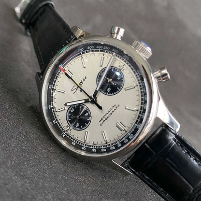 Limited Edition Official Pilot Mechanical Watch Chronograph ST19 Original Military 40MM Men Wristwatch Mechanical Panda Watches