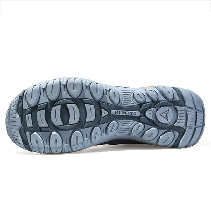 HUMTTO New Summer Hiking Sneakers for Men Breathable Outdoor Trekking Sport Shoes Climbing Hunting Walking Shoes for Men