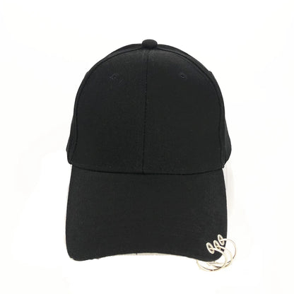 Állítható baseball sapka gyűrűvel, szabadtéri sportokhoz, napvédő, nőknek és férfiaknak, divatos snapback sapka
