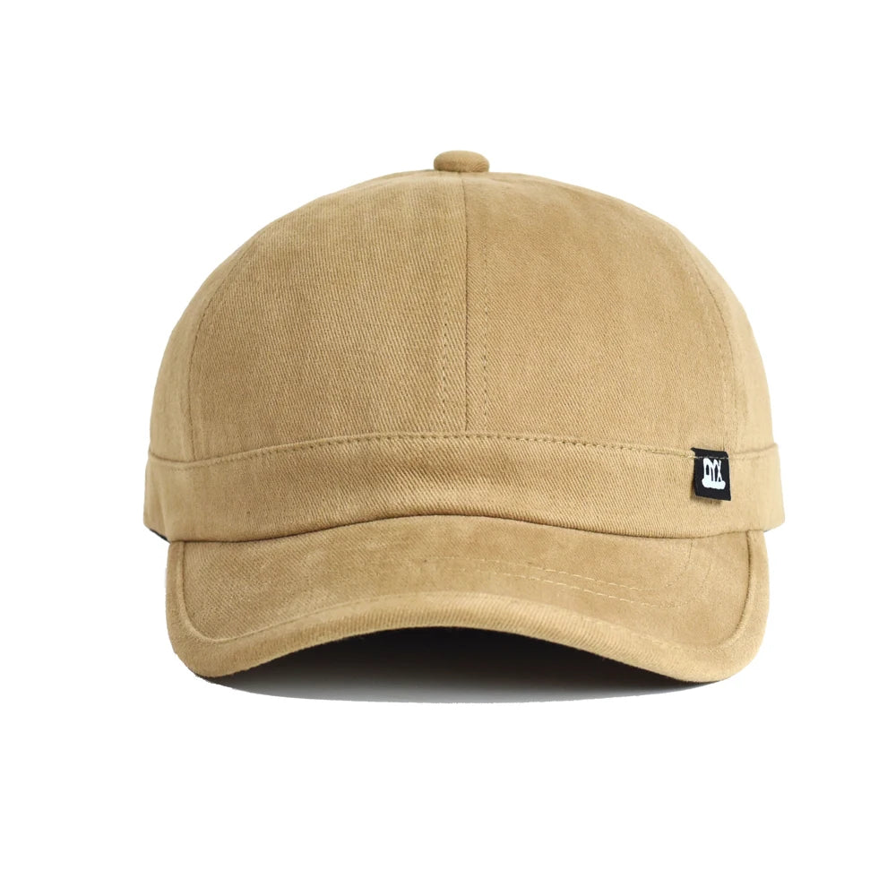 Casquette de baseball vintage à visière courte, en coton, pour homme et femme, casquette « dad hat » souple, ajustable, style « trucker », à profil bas