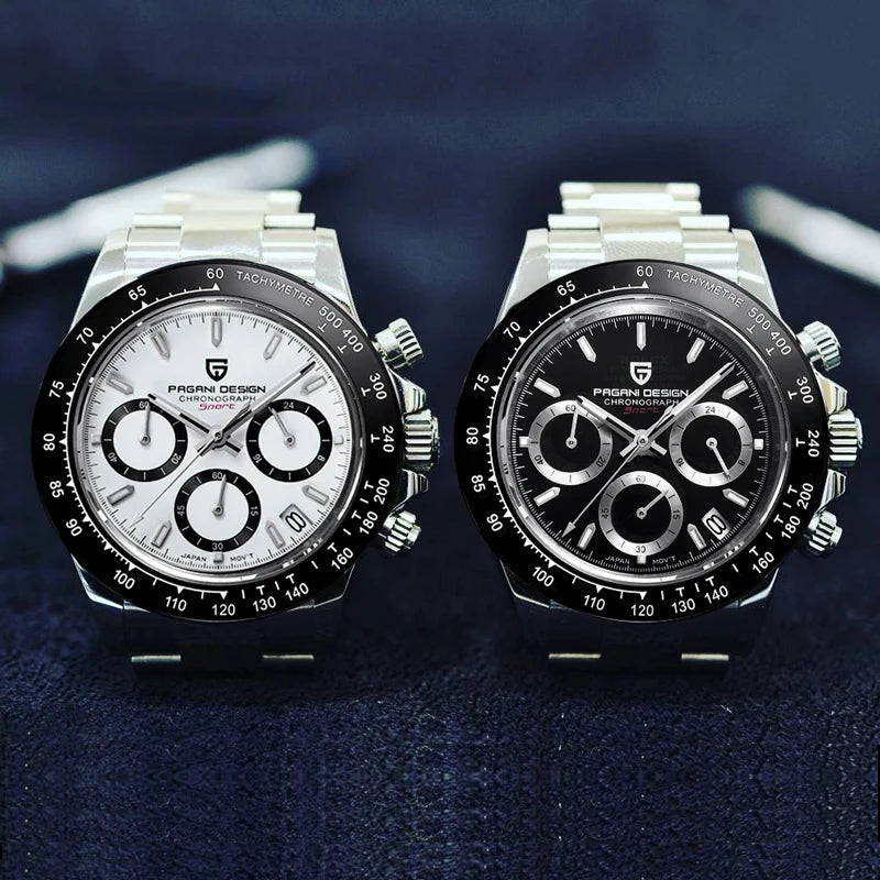 2026 New PAGANI DESIGN Chronograph Luxury Quartz Wrist Watch For Men Automatic Date 100M Waterproof JAPAN VK63 Movt Reloj Hombre