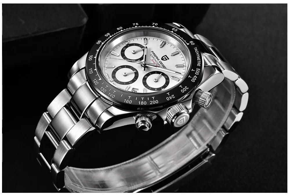 2026 New PAGANI DESIGN Brand Luxury Quartz Watch Sapphire Waterproof Luminous Men watch Japan VK63 Movt All Steel Chronograph