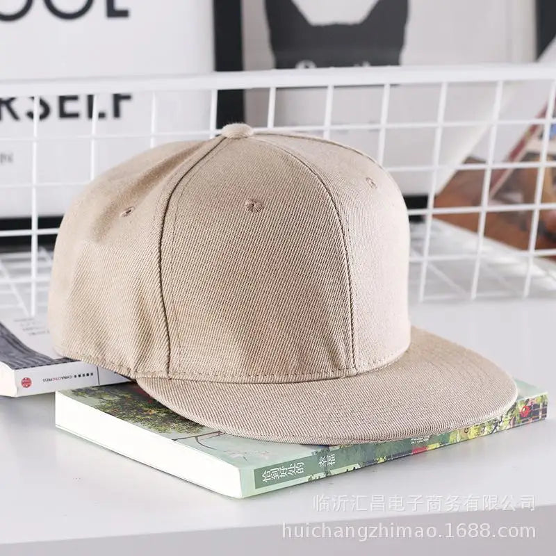 Szilárd hiphop sapka férfiaknak, snapback sapka, női baseball sapkák, állítható, lapos karimájú, sima napellenzős sapkák fiúknak és lányoknak, utcai tánc