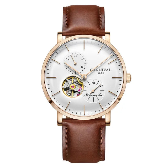Carnival Men’s Mechanical Watch – Luxury automatic wristwatch with sapphire crystal