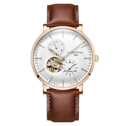 Carnival Men’s Mechanical Watch – Luxury automatic wristwatch with sapphire crystal