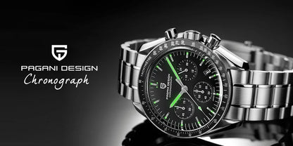 PAGANI DESIGN 2026 New CK2988 Moon Watches Retro Top Luxury Quartz Watch For Men Sapphire glass Speed Chronograph Wristwatch Men