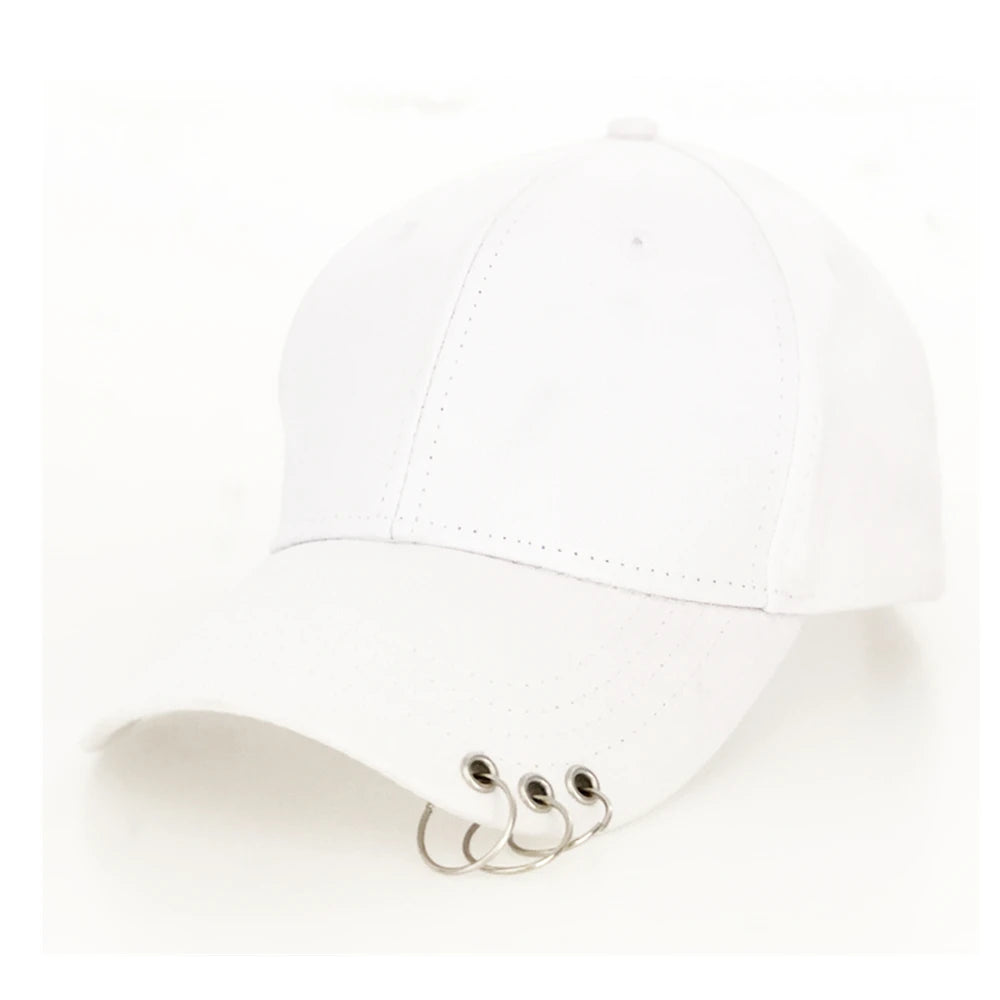 Állítható baseball sapka gyűrűvel, szabadtéri sportokhoz, napvédő, nőknek és férfiaknak, divatos snapback sapka