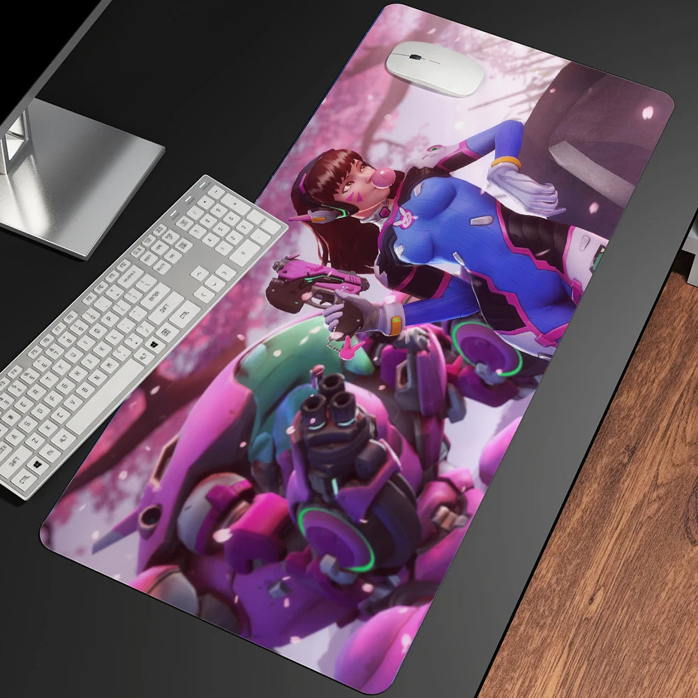 XXL Gaming Anime Mouse Pad Large Mouse Mat Girl Keyboard Computer PC  Edge Desk Mat For Overwatch/cs Go Gamer Mousepad