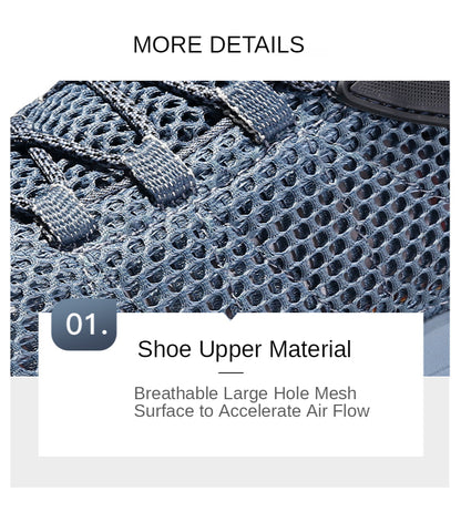 HUMTTO New Summer Hiking Sneakers for Men Breathable Outdoor Trekking Sport Shoes Climbing Hunting Walking Shoes for Men